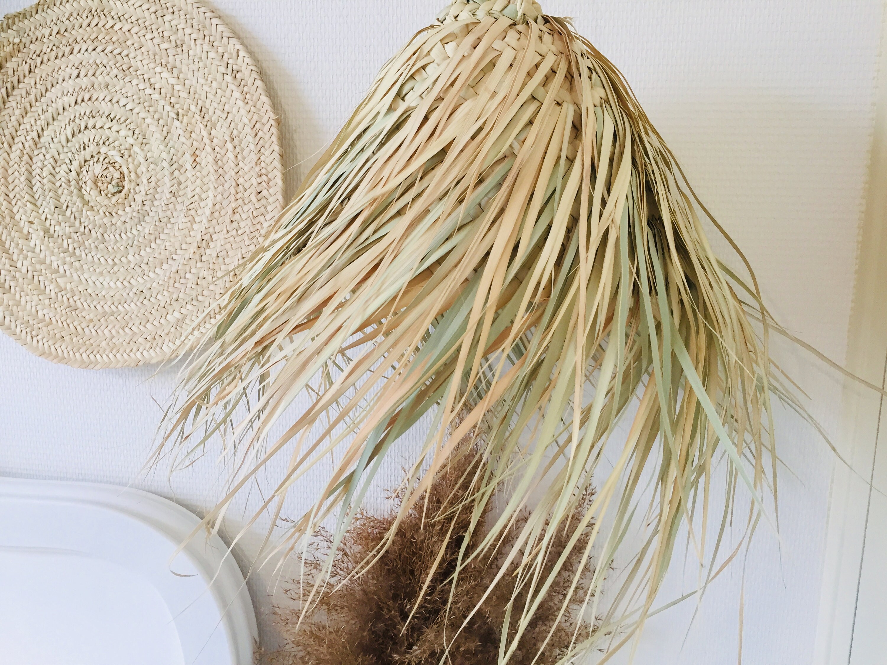 Suspension Bohème en Paille Naturel