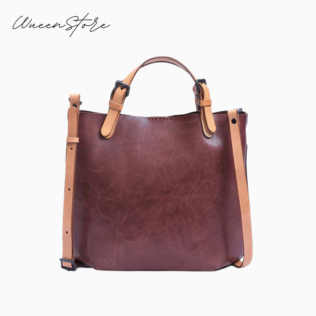 Leather Tote Bag ,for Women Gift Large Leather Work Bag Personalized Purse Gift Genuine Leather