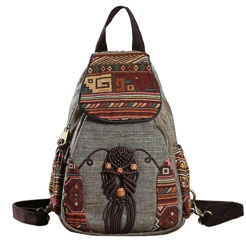 Women's Vintage Backpacks National Style Geometrical Etsy