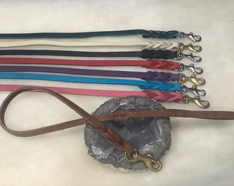 Soft Leather Leash 1/4”w