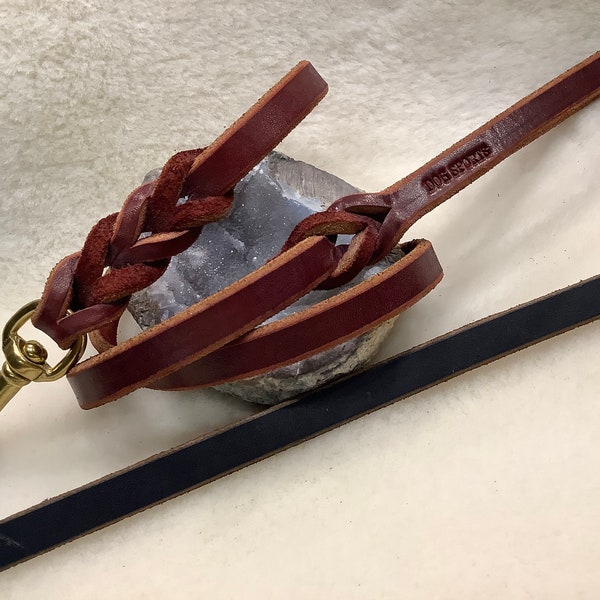 Latigo Leather Leash 1/2” width