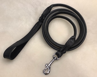 6ft Rolled Luxury Soft Leather Leash