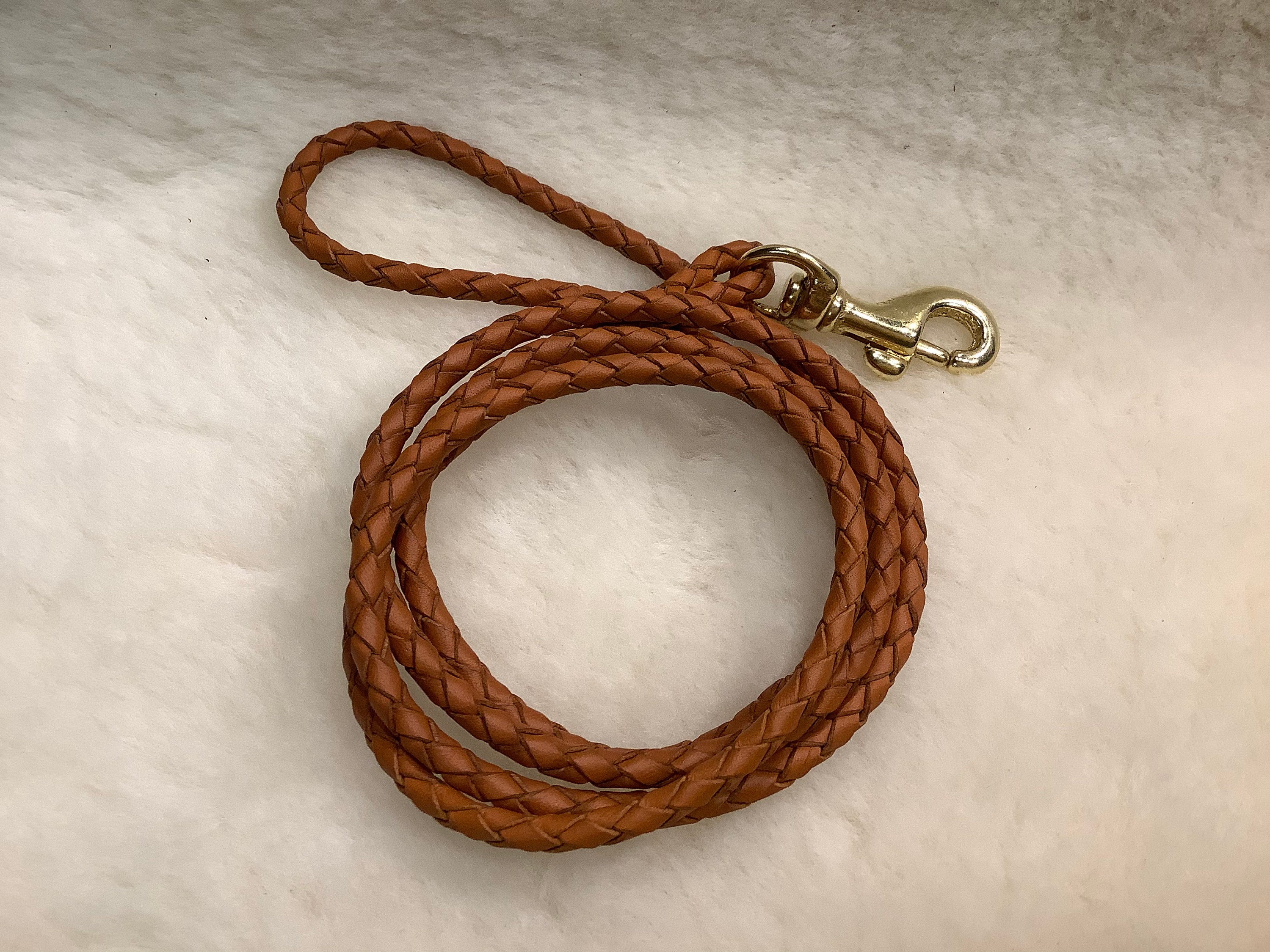 Dog Show Braided Kangaroo Leather Leash Etsy