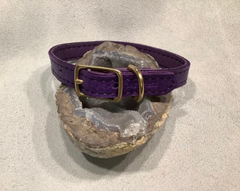 Buckle Collar Flat 5/8” Soft Leather
