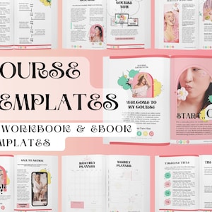 60+ Customizable Canva Templates for Course Workbooks & E-Books| Professional and Vibrant Designs