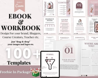 Course Workbook Canva Templates | E-Book Design (Digital Download)