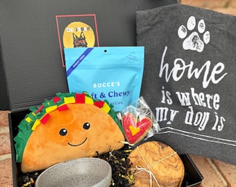 The Luxe Closing Gift Box for Dog Owners: Toys, Treats, Personalized Card