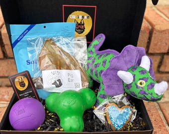 Tough Chewer Dog Gift Box: Durable Toys & Treats