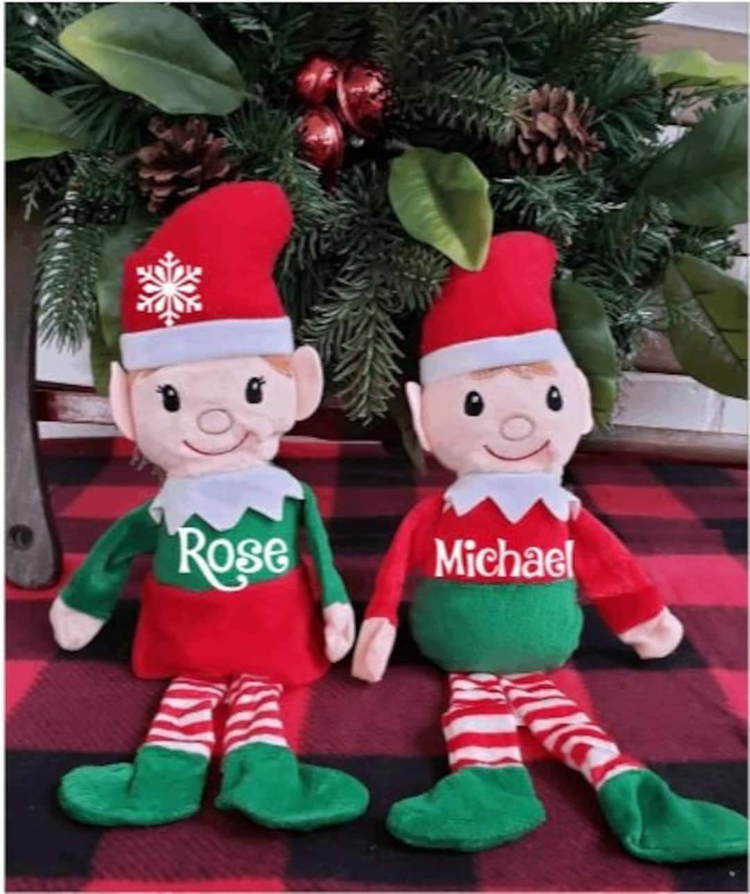 Personalized Plush Elves, Christmas Elves, Boy Elf, Girl Elf - Etsy