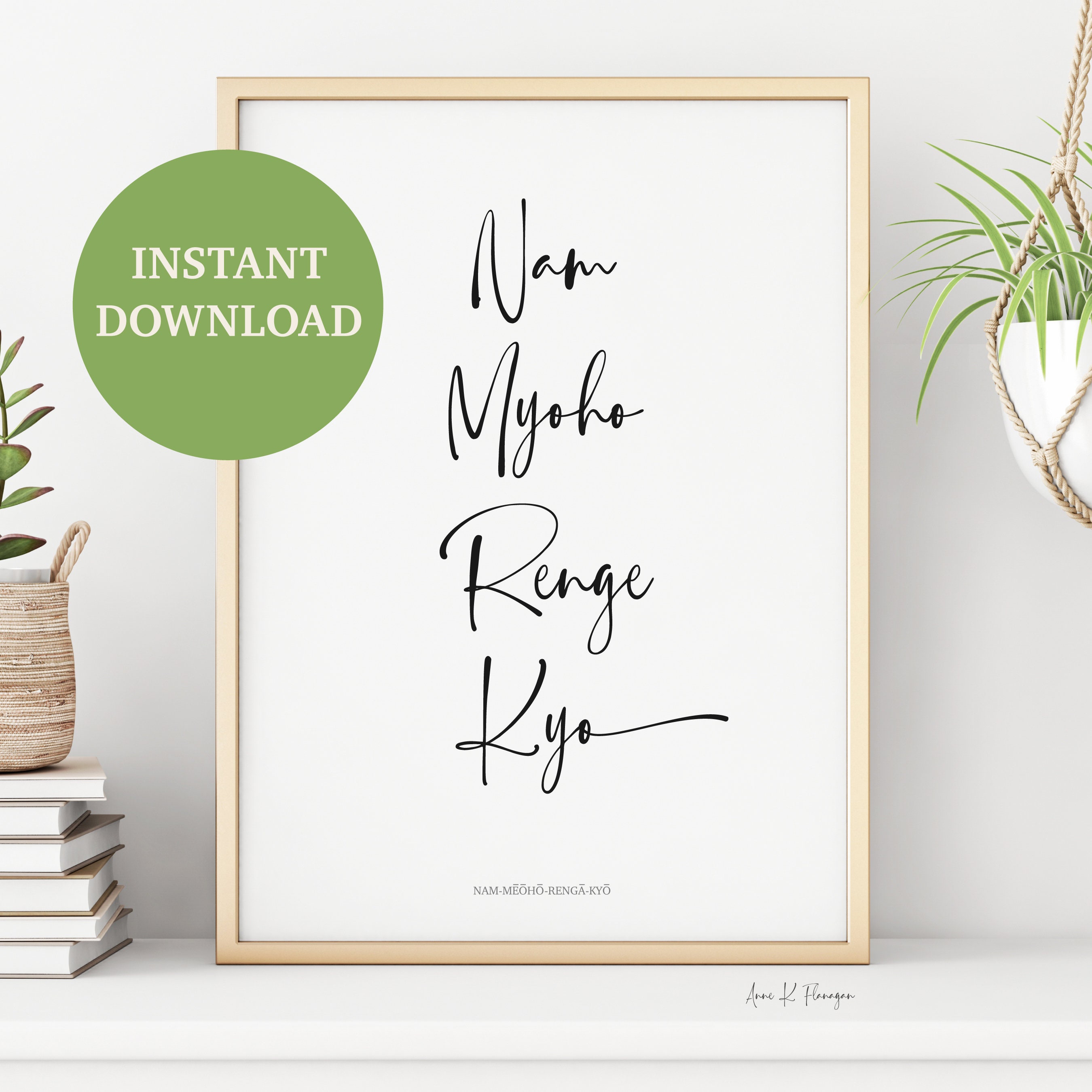 Nam Myoho Renge Kyo Nam-myoho-renge-kyo Print Mantra - Etsy