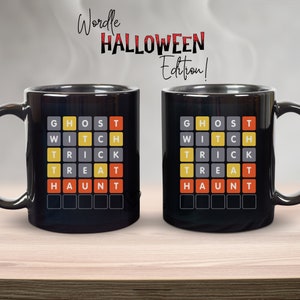 Wordle Gift. Wordle Coffee Mug. Wordle Fan. NYT Games. Gift Idea for Wordle Fan. Halloween Mug.
