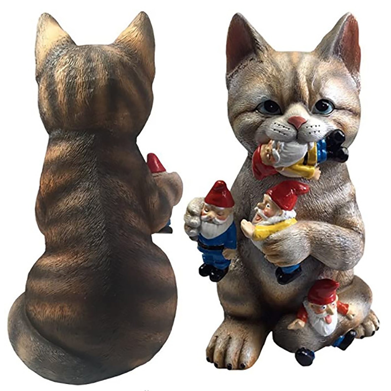 Mischievous Cat Garden Gnome StatueCat SculptureGarden | Etsy