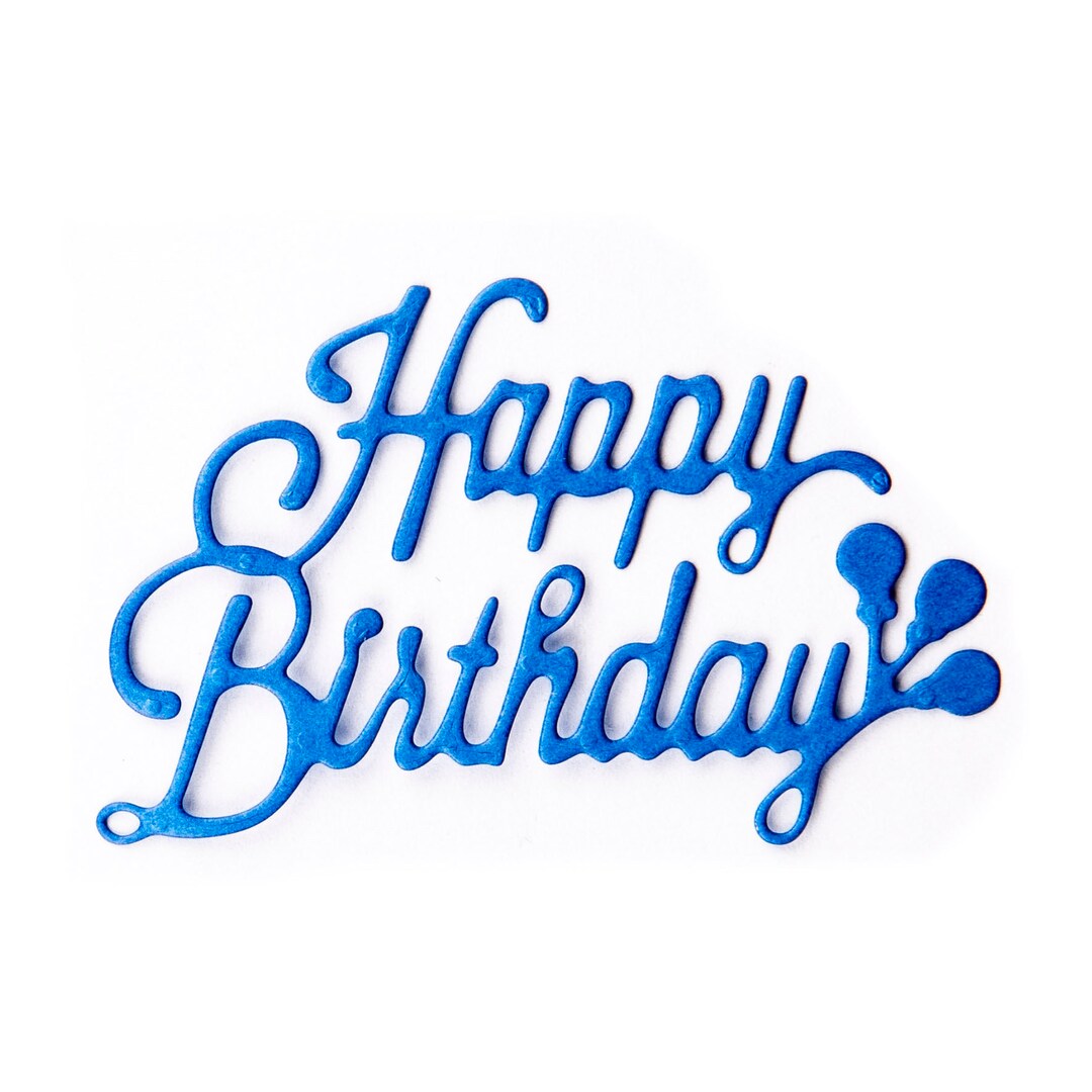 Happy Birthday Metal Card Cutting Die for Card Making / Etsy UK