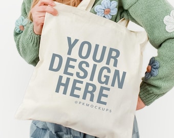 Natural Tote Mockup Canvas Tote Bag Mockup Spring aesthetic Shopping Bag Mockups Lifestyle Tote bag mock Boho Mock Reusable bag mock-up