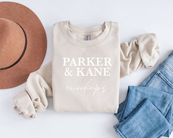 Gildan 18000 Sand Crewneck Mockup, Gildan Sweatshirt Mock up, Flat lay Mockups, Gildan 18000 Mock-up, Sweater mockup, Printful Flatlay