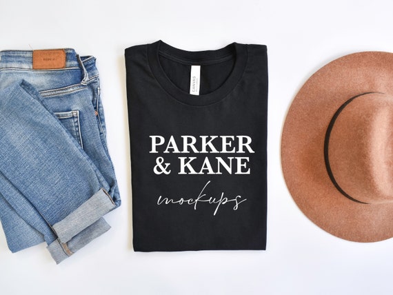 Printful Tee Mockup, Black shirt mock-up, Bella Canvas 3001, Simple tshirt mockup, BC3001 t-shirt mock, Modern mockups, minimalist mocks