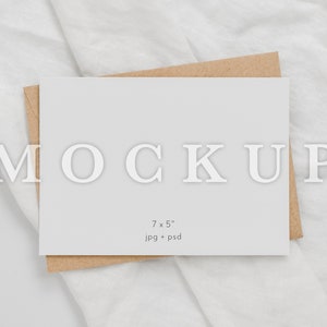 7 X 5 Card Mockup, minimalistische bruiloft uitnodigen Mock Up, moderne uitnodigingskaart, wenskaart mockup, Boho baby shower mock, A7 slim object
