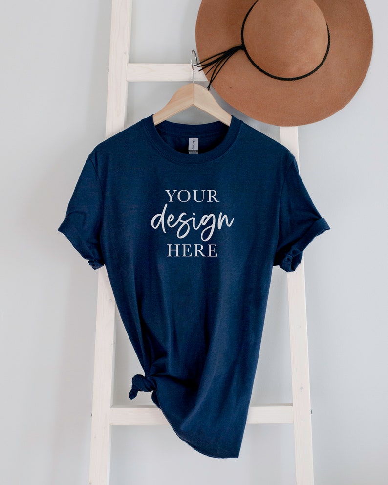 Gildan Mockup Bundle, Softstyle 64000 mock up, lifestyle flat lay, POD Mocks, print on demand, SS G64000, Printful mockup, Printify mockup image 4