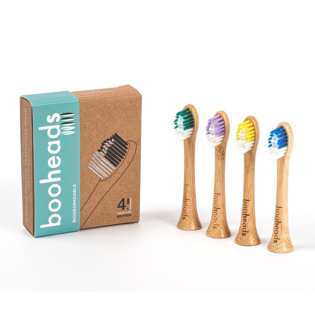 Booheads Soniboo 4PK Bamboo Electric Toothbrush Heads - Etsy Canada
