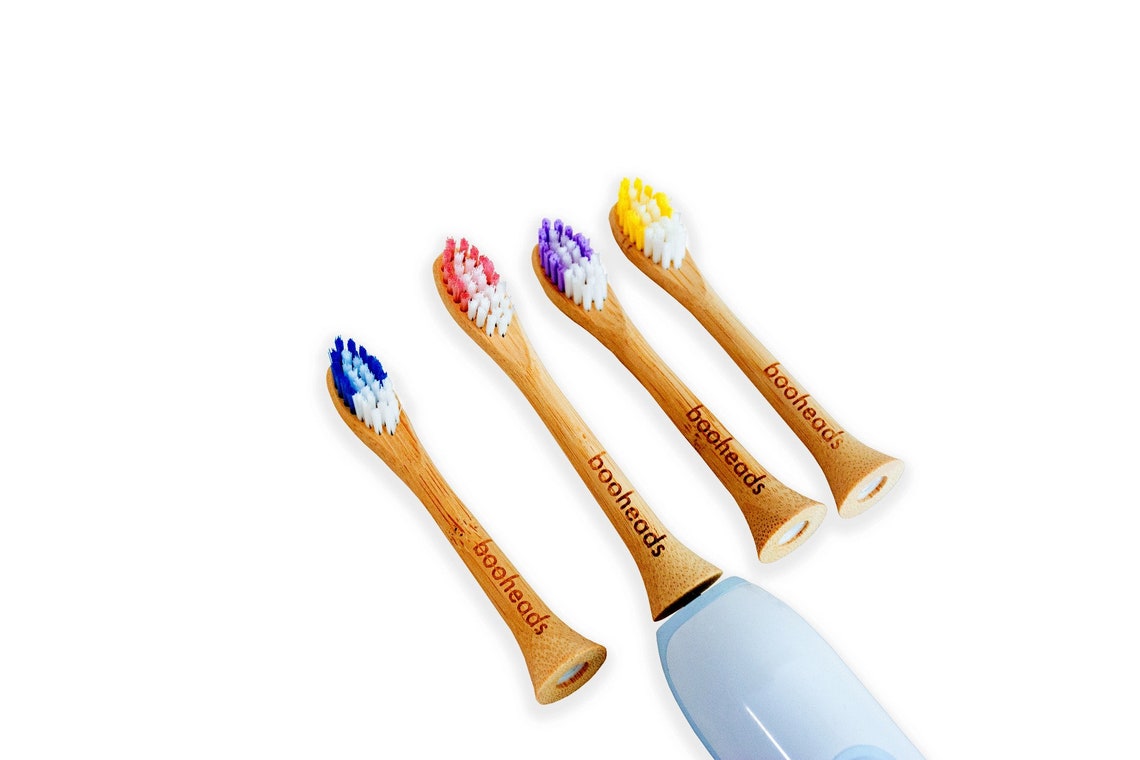 Booheads Bamboo Electric Toothbrush Heads Biodegradable Etsy