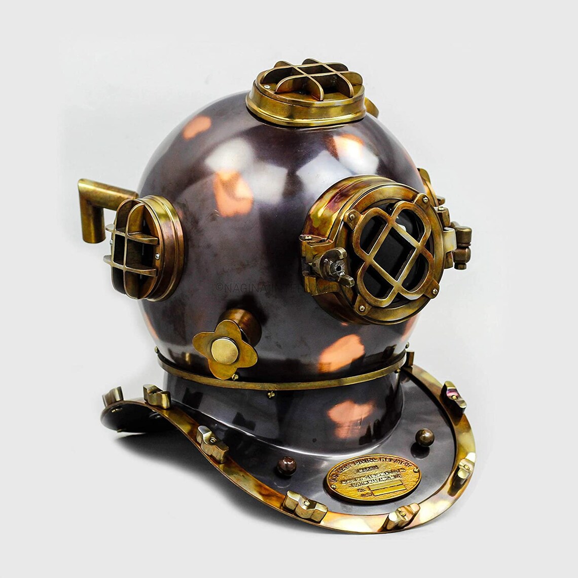 Us Navy Mark V Diving Helmet Nautical Divers Reproduction Etsy