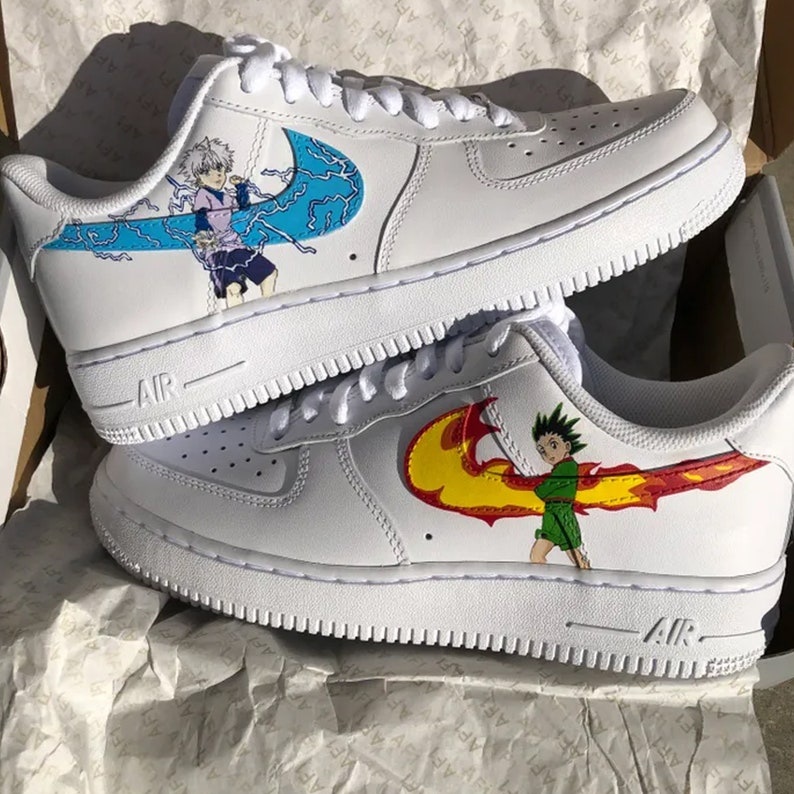 Madara X Sesshōmaru AF1 Custom Shoes Anime Air Force 1 Custom | Etsy