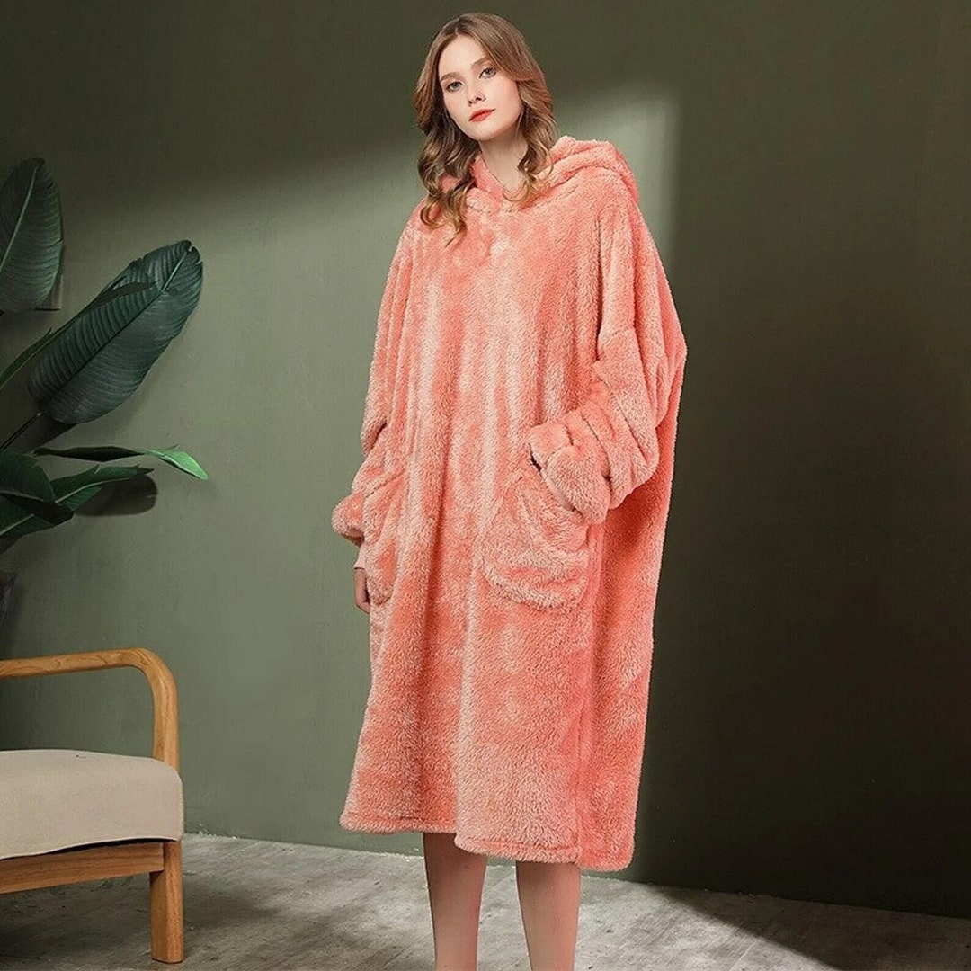 Tropical Flame Flannel Blanket Poncho