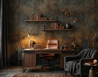 Rusty Metal Peel and Stick Wallpaper | Industrial Copper Oxide Wall Mural