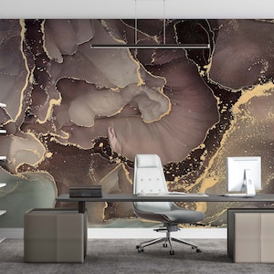 Abstract marble Wallpaper- Wallart Livingroom -Wall art Bedroom -Wallpaper Decor- Merble wallpaer-Watercolor Marble wall art-Peel and stick