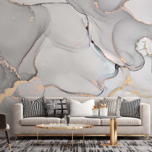 Abstract marble Wallpaper-Wall Art Livingroom Wall art-Bedroom Wallpaper Decor-Merble wallpaper-Watercolor Marble wall art