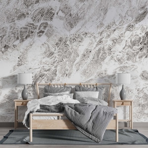 white marble wallpaper-Abstract Marble walldecor-Marble wall mural-Marble home design-Marble wall art-Custom Size-Marble wallpaper