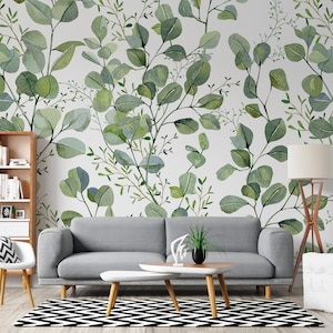 Tropical Wallpaper Green Leaves,Tropicalwallpaper,leave wallpaper,floralwallpaper,trendy wall covering,livingroom wallpaper,tropical leaves