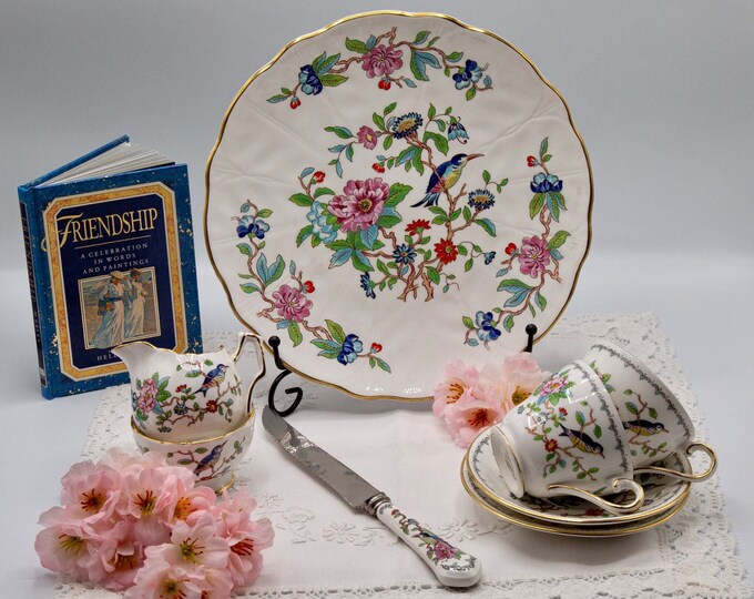 Vintage Afternoon Tea Set for Two Aynsley Pembroke Etsy