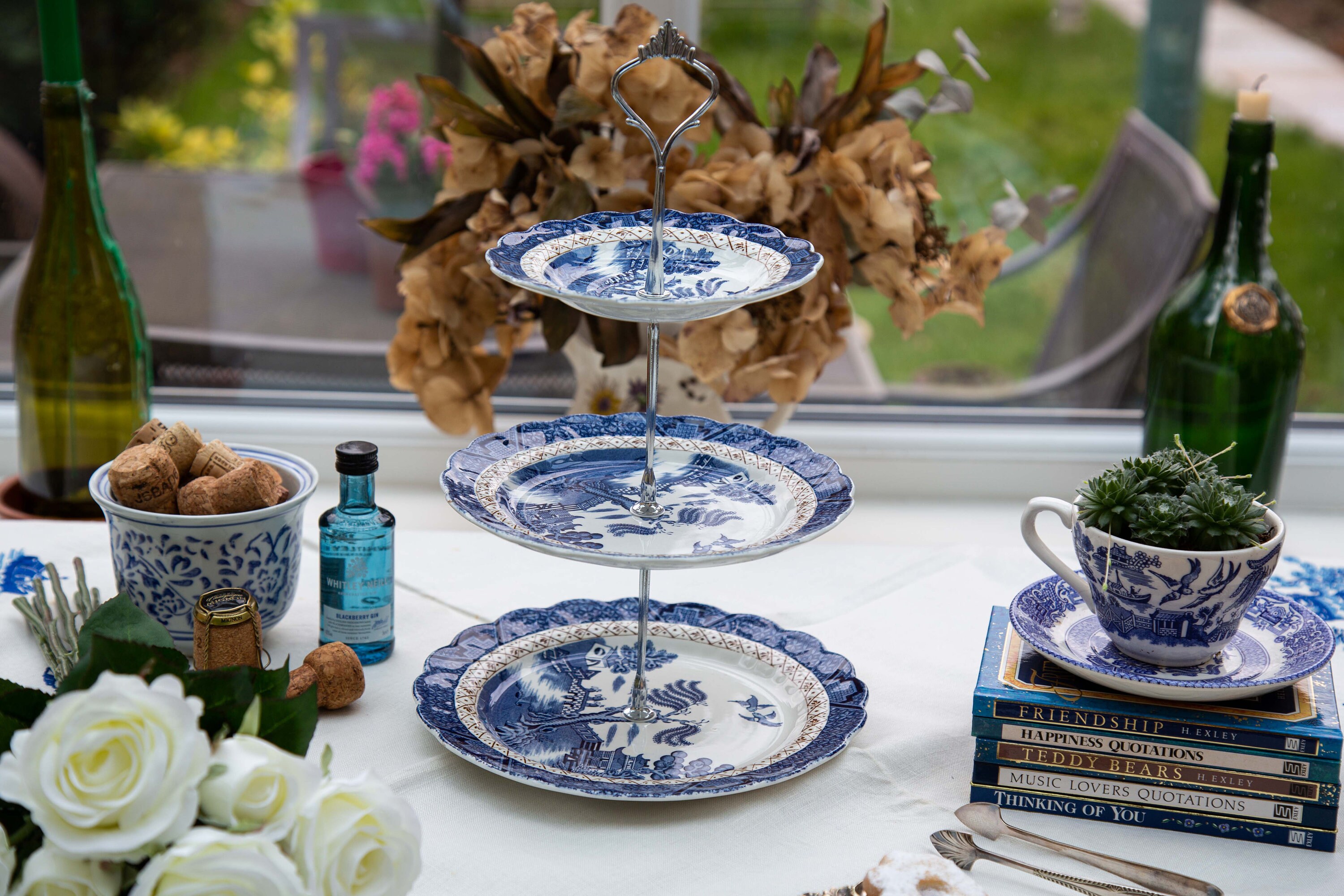 Booths Real Old Willow Vintage Afternoon Tea Cake Stand - Etsy