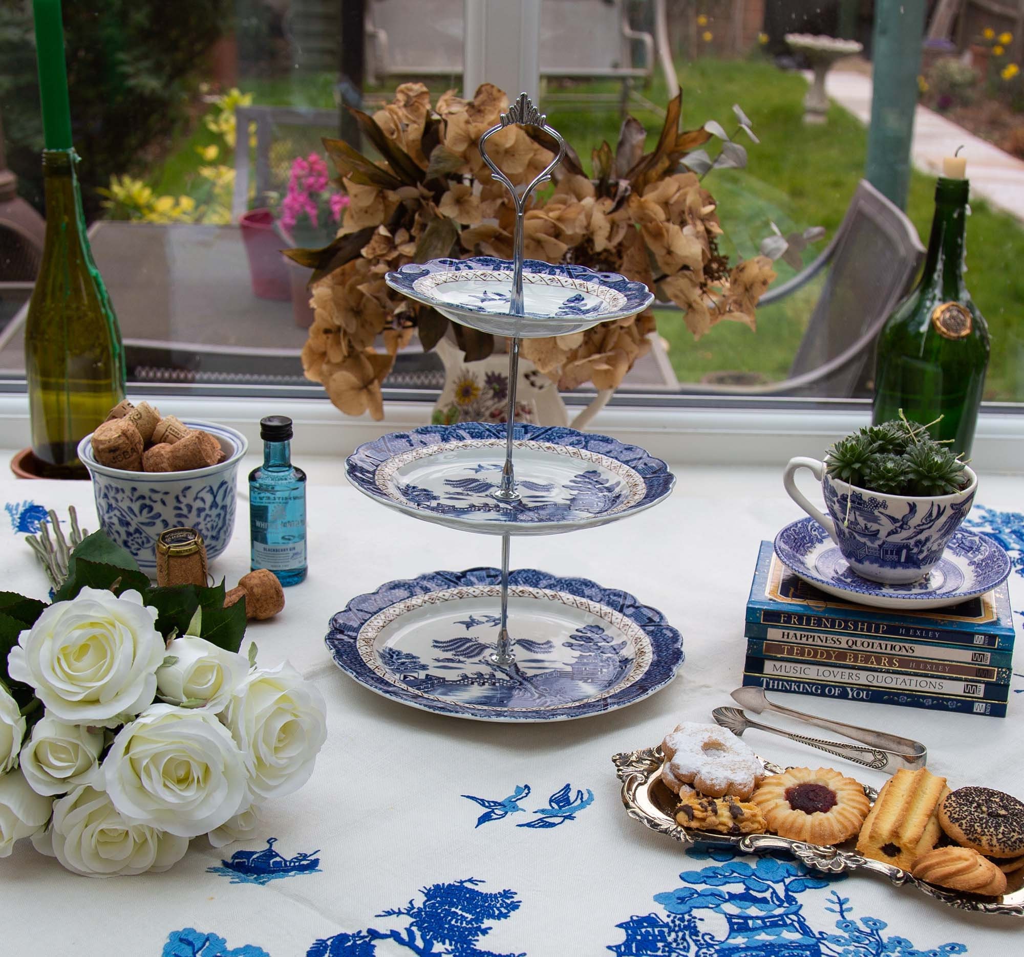 Booths Real Old Willow Vintage Afternoon Tea Cake Stand - Etsy