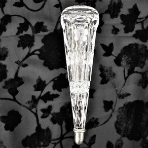 Antique Model A or T Hearse Car Glass Bud Flower Pressed Glass Vase
