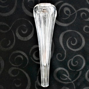 Antique Model A or T Hearse Car Glass Bud Flower Clear Glass Vase