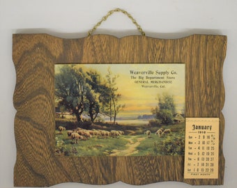 Antique Advertising 1916 Calendar for Weaverville Supply Co