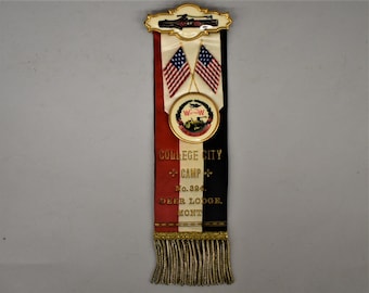 Antique Delegate Ribbon/Badge for Woodman of the World