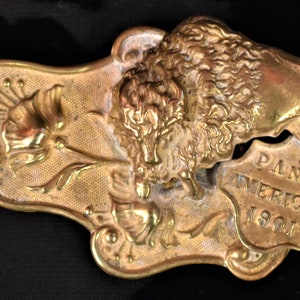 Antique Souvenir Belt Buckle from 1901 Pan American Expo