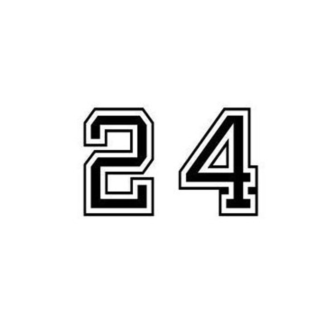 Helmet Number Vinyl Decal Etsy