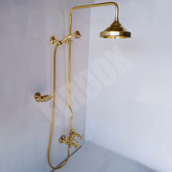 Exposed Pipe Shower Etsy