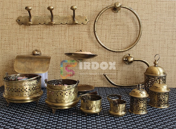 Bronze Bathroom Hardware Bronze Bathroom Set Including Soap - Etsy