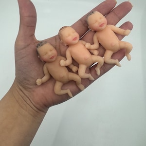Mini Silicone Baby 3 inch 3 pack