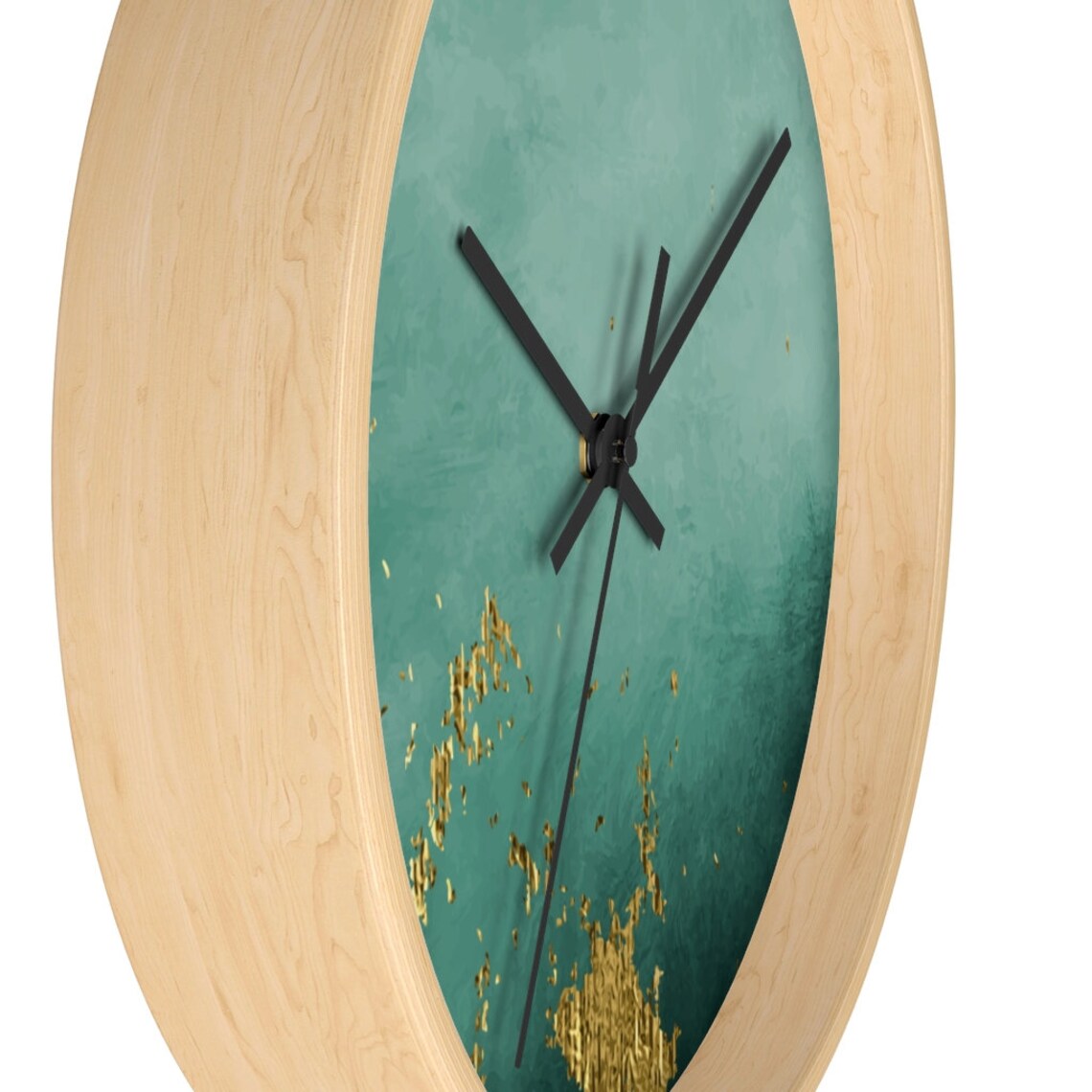 Copy of Turquoise Wall Clock Turquoise Clock Shabby Chic Etsy