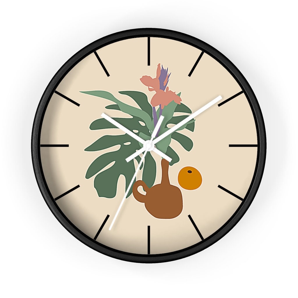 Artsy boho clock Retro Vintage Clock Etsy