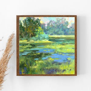 Nisqually art,plein Air Painting, landscape original, artwork, Pacific Northwest art, Wall Art, Outdoor artwork ,washington state art