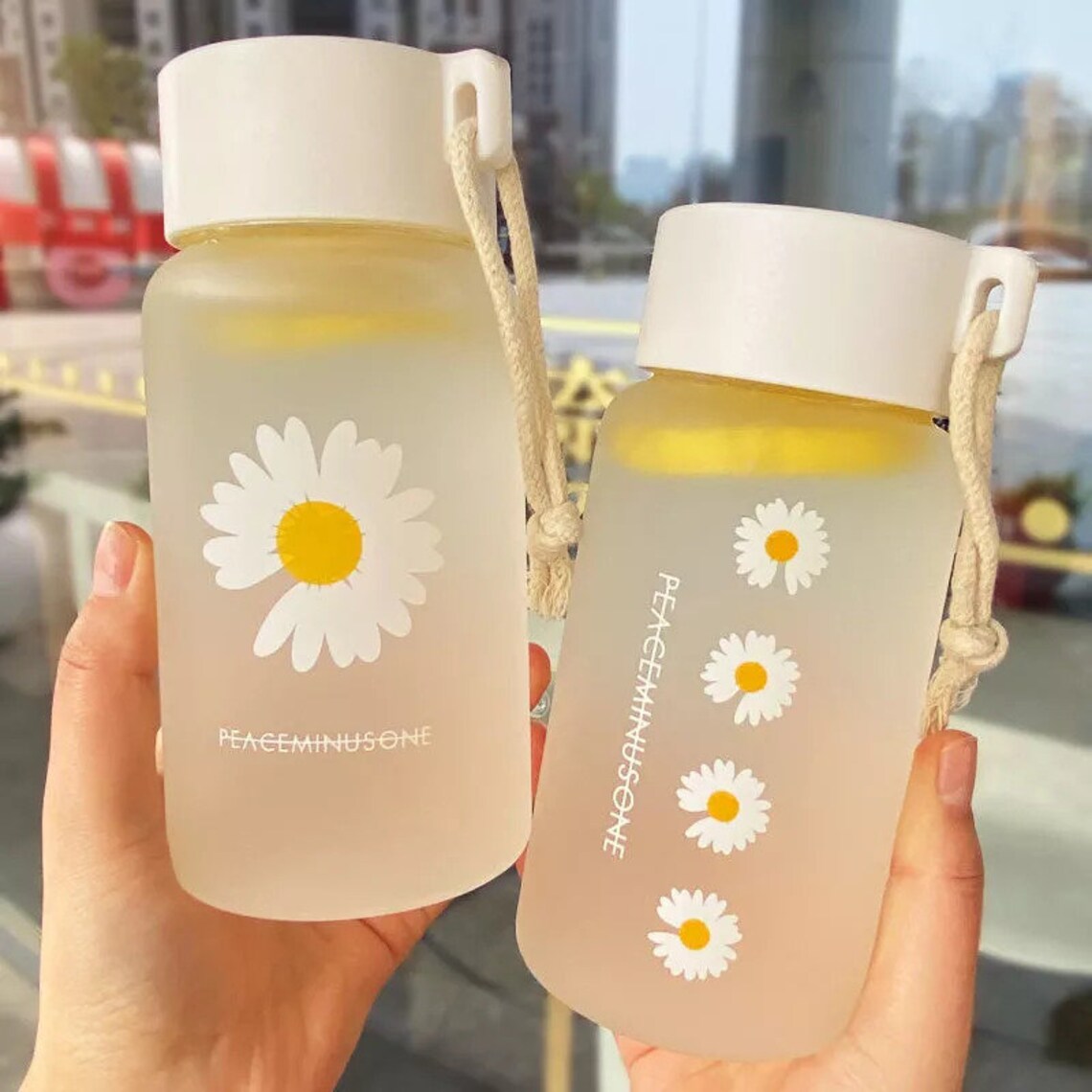 500ml Small Daisy Transparent Plastic Water Bottles BPA Free Etsy