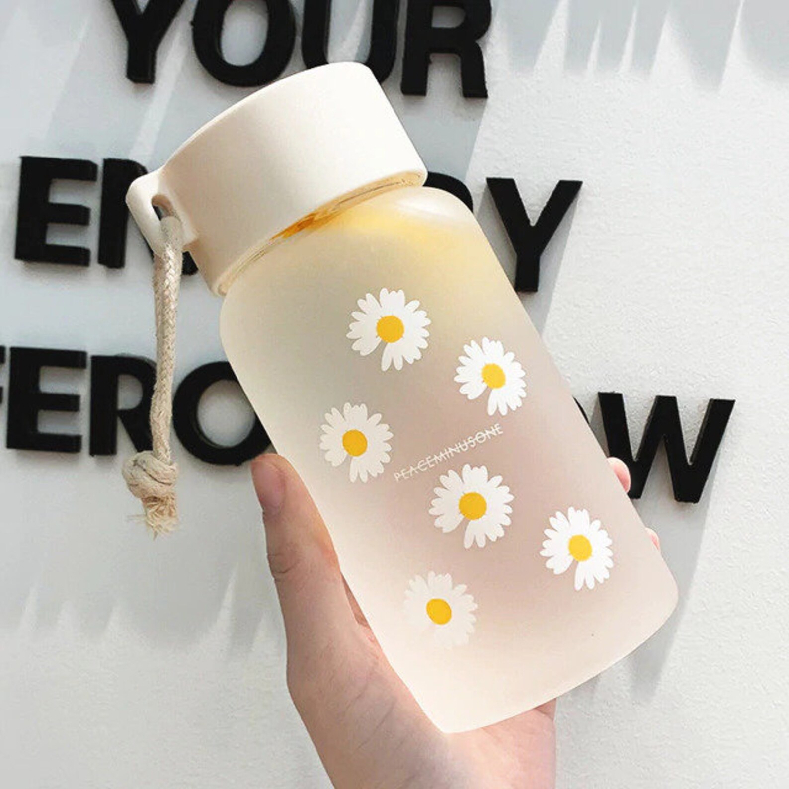 500ml Small Daisy Transparent Plastic Water Bottles BPA Free Etsy