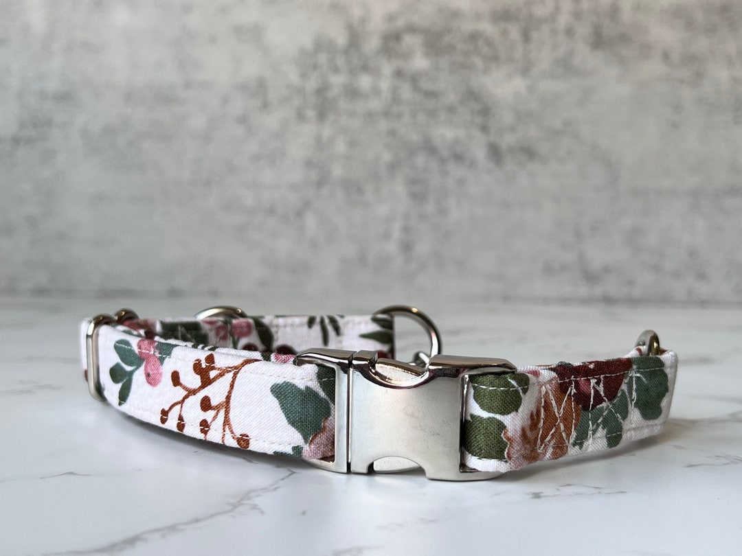 Floral Martingale Dog Collar Floral Non Slip Dog Collar Etsy